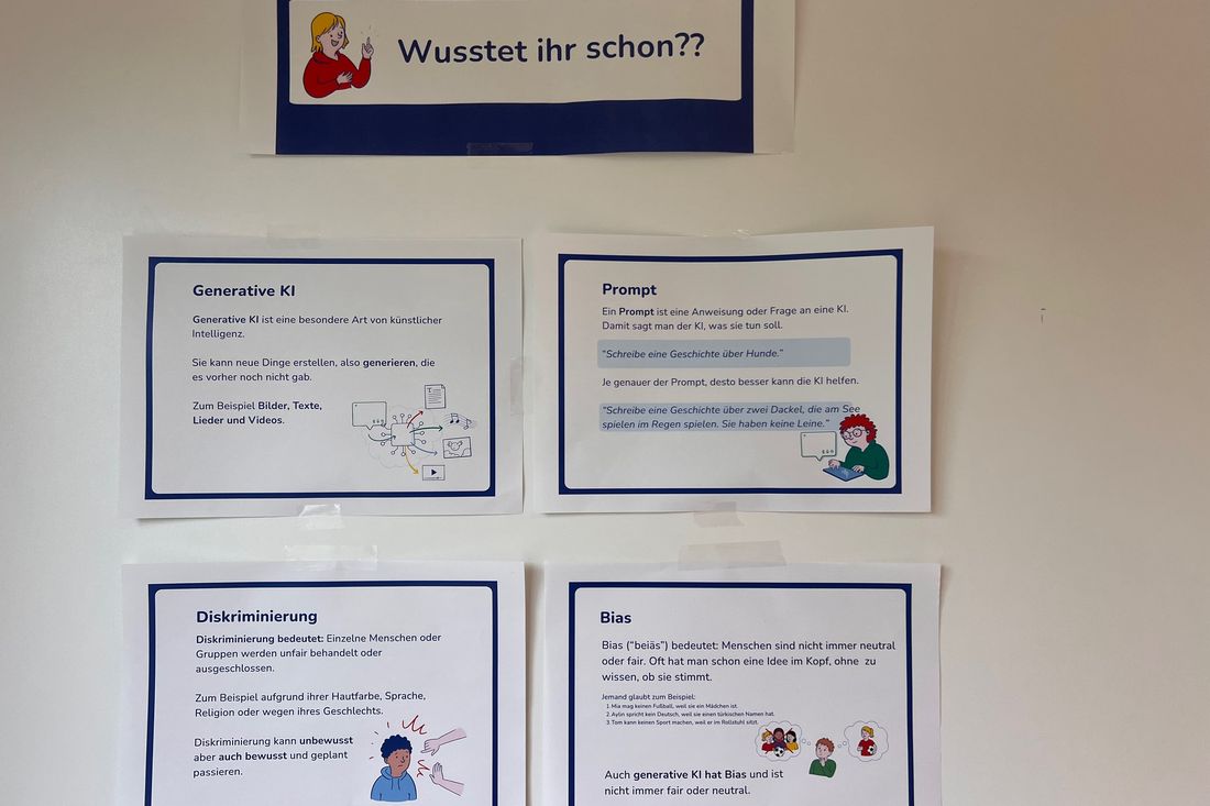 Wand mit der Überschrift „Wusstet ihr schon?